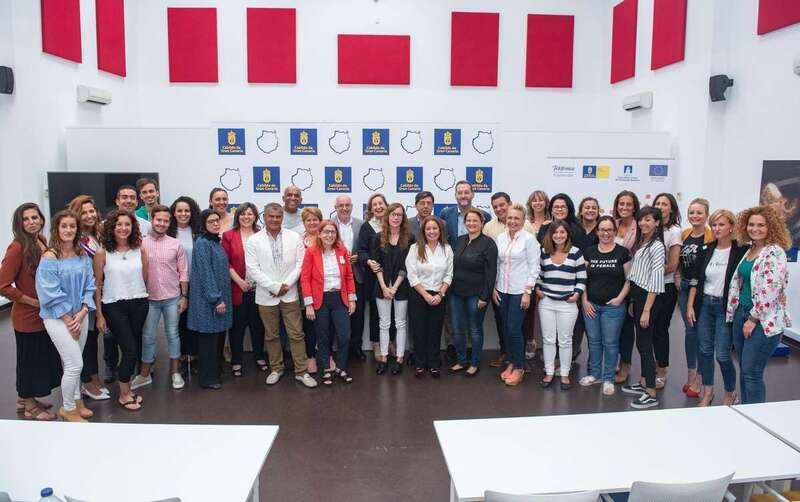 Imagen de los participantes en las tres lanzaderas de empleo impulsadas por el Cabildo (Foto TA)