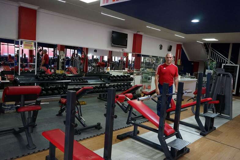 Gimnasio que espera por la tercera fase para abrir sus puertas (Foto Acfi Press)