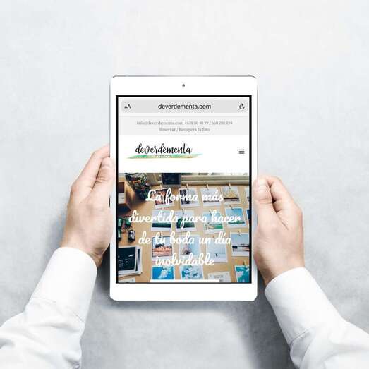 Portada de la nueva web de Deverdementa (Foto TA)