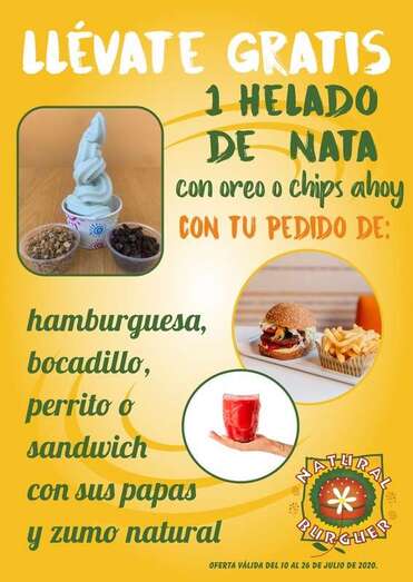 Nueva promoción de Natural Burguer Telde (Foto TA)