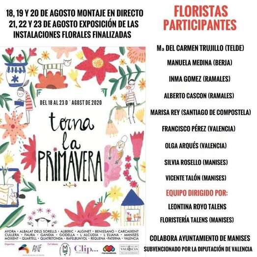 Cartel del evento del gremio florista/TA: