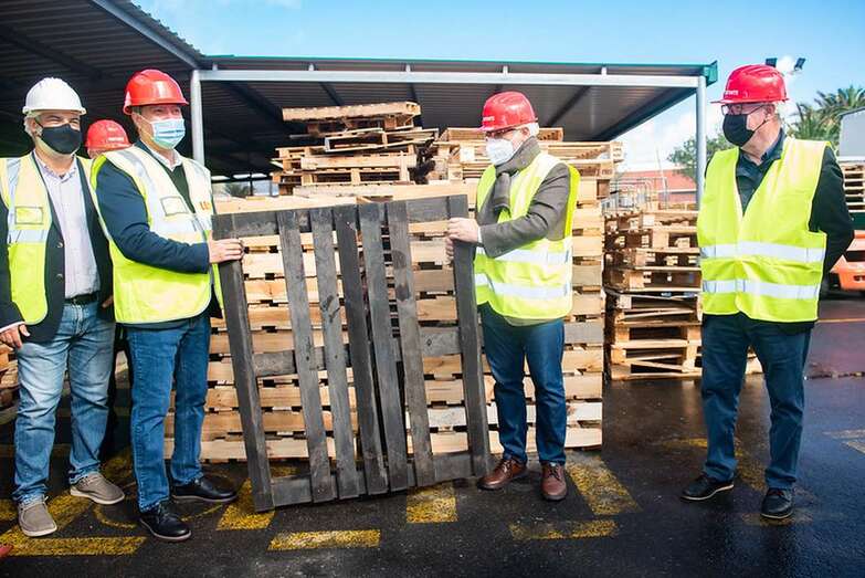 El presidente grancanario Antonio Morales visitó este martes las instalaciones (Foto TA)
