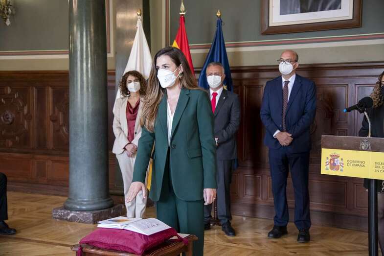 María José Miranda en el momento de tomar posesión del cargo/Acfi Press.