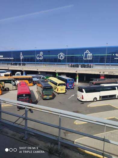 Aeropuerto de Gran Canaria, días atrás/TA.