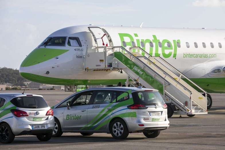 Imagen de archivo de un avión de Binter en Gando / TA