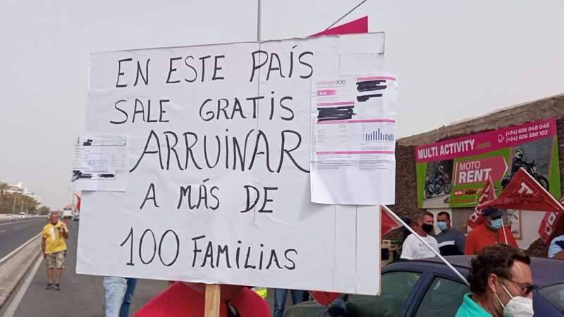 Cartel de la protesta de este lunes/TA.