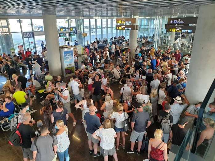 Aeropuerto de Gran Canaria, días atrás/C7.