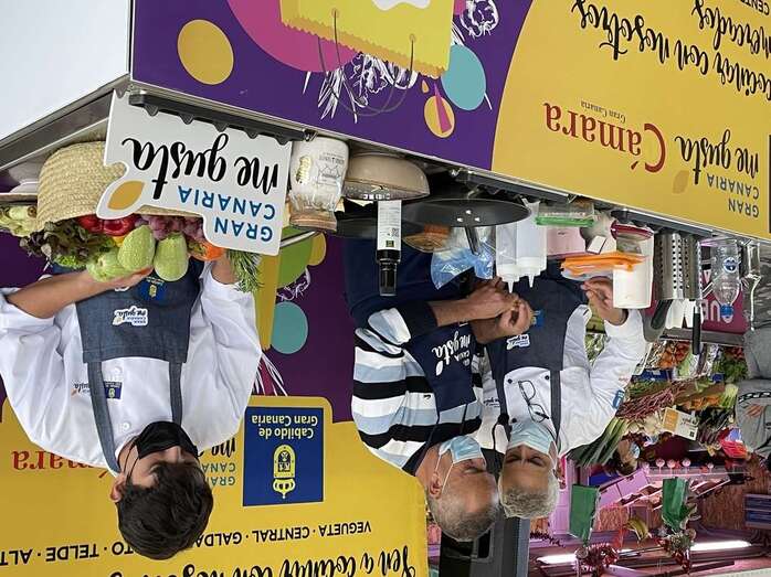 Cocina instalada en el Mercado de Telde para la preparación de platos con productos locales/TA.