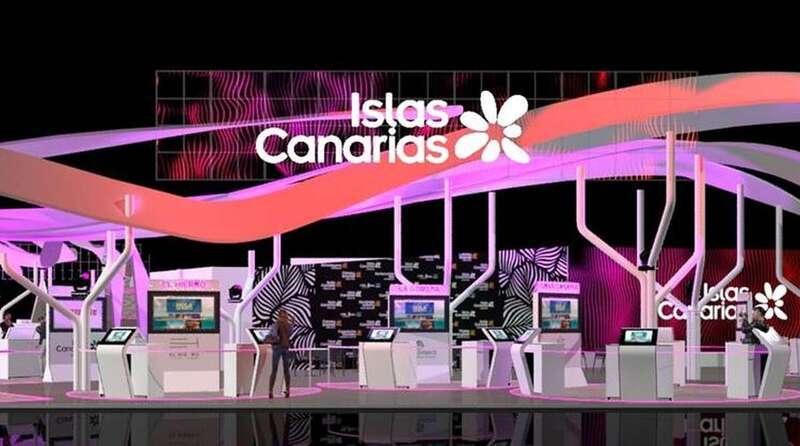 Recreación del stand que Canarias llevará a la Feria Internacional de Turismo de Madrid / TA