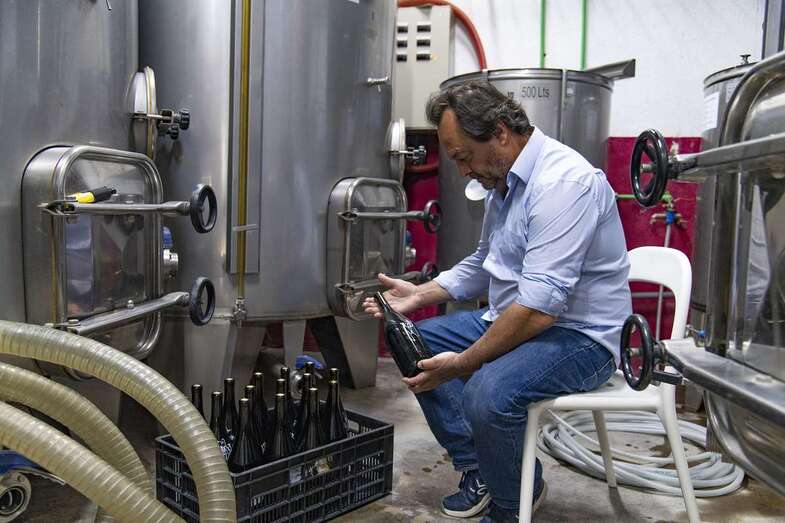 Luis López, propietario de la bodega La Higuera Mayor / Arcadio Suárez