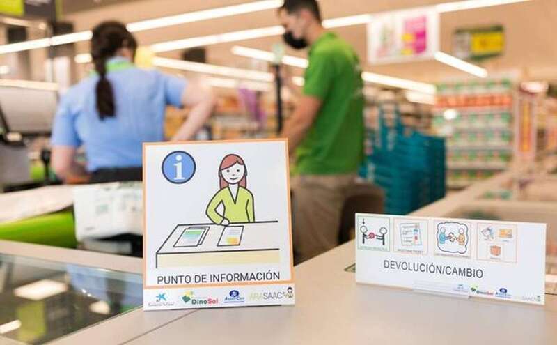 Imagen de pictogramas y secuencias estratégicamente situados en los establecimientos. / C7