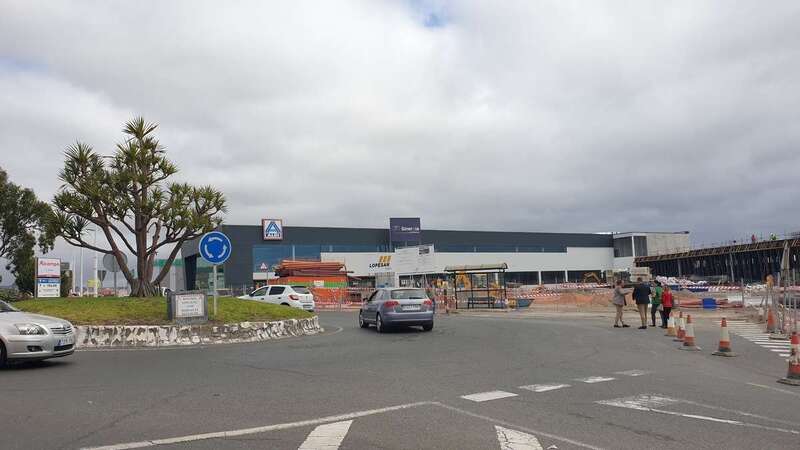 Tienda que Aldi construye en el Cruce de Melenara/TA.
