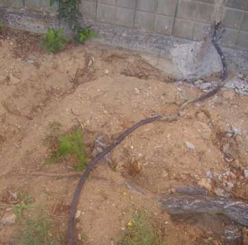 Estado en que han quedado las obras de reparación (Foto TA)