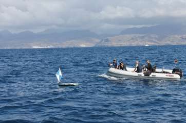 La Plataforma Oceánica de Canarias estudia construir barcos similares con escolares de las islas (Foto TA)