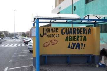 Pintada anunciadora de la protesta (Foto TA)