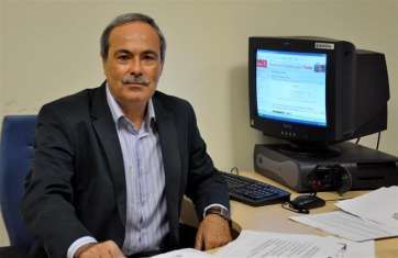 Imagen de archivo de José Alcaraz durante un Pleno de Telde (Foto TA)