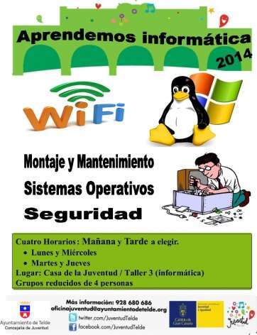 Cartel del curso (Foto TA)