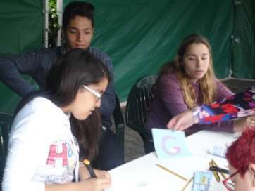 Los alumnos participaron con varias actividades (Foto TA)