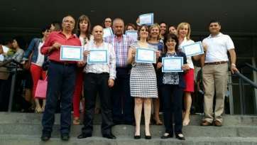 Entrega de diplomas del proyecto (Foto TA)