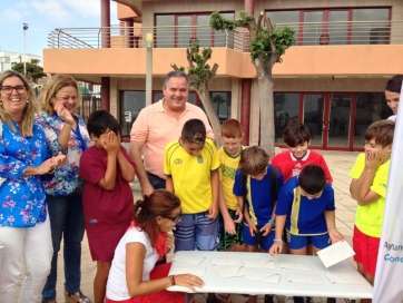 Imagen del taller desarrollado este lunes en La Garita (Foto TA)