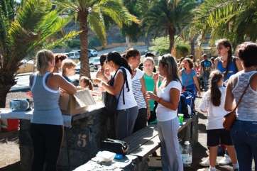 La comunidad educativa disfrutó de una jornada placentera (Foto TA)