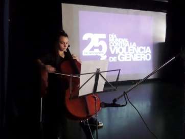 Actuación musical en el IES José Frugoni Pérez (Foto TA)