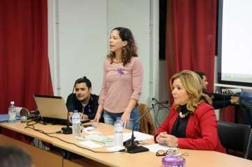 Un momento de la charla ofrecida a los alumnos (Foto TA)