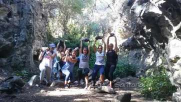 Entrenamiento del grupo guiado por Lucía Santana (Foto TA)