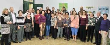 Participantes de la fiesta del CEPA Telde-Casco (Foto TA)