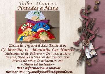 Cartel de uno de los talleres (Foto TA)