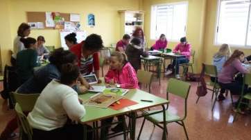 Alumnas del IES Lila, en el Valle de Jinámar (Foto TA)