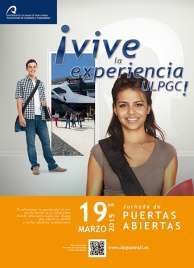 Cartel de la jornada de puertas abiertas (Foto TA)