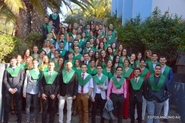 Los orlados en la ceremonia de este jueves (Foto Antonio Alí)
