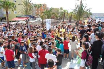 Imagen de archivo de un grupo de escolares del IES Profesor Antonio Cabrera Pérez (Foto TA)