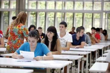 Imagen de archivo de alumnos realizando la PAU en Gran Canaria (Foto Acfi Press)