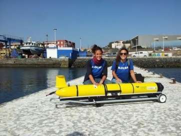 Imagen de archivo del submarino Gilder activado en Taliarte en 2013 (Foto TA)