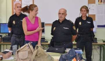 Visita de Jesús García Aller al IES José Frugoni Pérez (Foto TA)