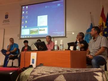 Un momento de la reunión de los CERs en la capital grancanaria, el lunes pasado (Foto TA)