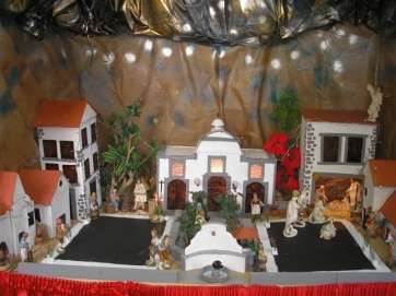 Imagen del belén creado por los alumnos del CEPA Telde casco (Foto TA)