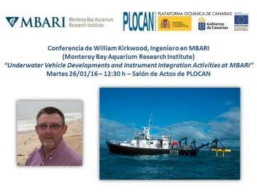 Página web que anuncia la conferencia de William Kirkwood (Foto TA)