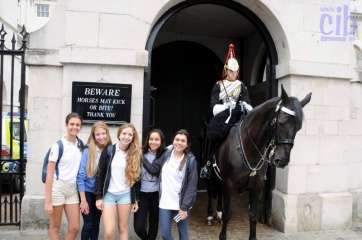 Imagen de alumnos de CIB en Londres (Foto CIB Canarias)