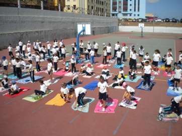 Uno de los proyectos de la Red Canaria de Escuelas Saludables en el CEIP León y Castillo (Foto TA)