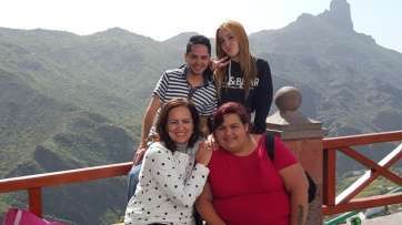 Grupo de alumnos en Artenara (Foto TA)