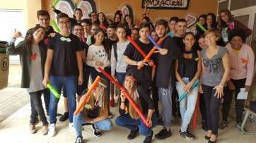 Actividad organizada en el IES Lomo de La Herradura con motivo del Día del Libro (Foto TA)