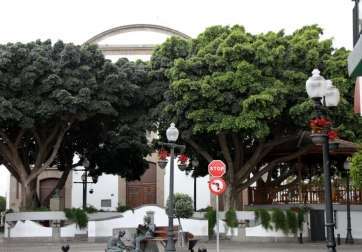Imagen de archivo de la plaza de Los Llanos (Foto Jesús Ruiz)