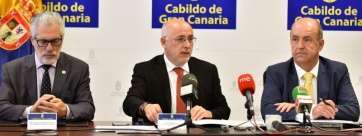 Gobierno de Canarias, Cabildo y ULPGC firmaron este jueves el acuerdo (Foto TA)