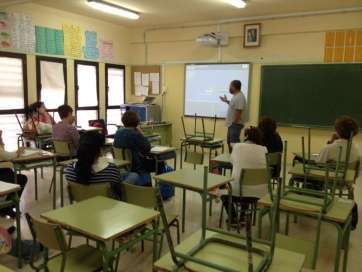 Imagen de archivo de un curso de formación para docentes en Telde (Foto TA)