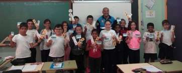 Niños participantes en el programa de Educación Vial (Foto TA)