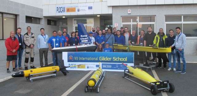 Imagen de la maqueta de la Plataforma Oceánica de Canarias (Foto TA)