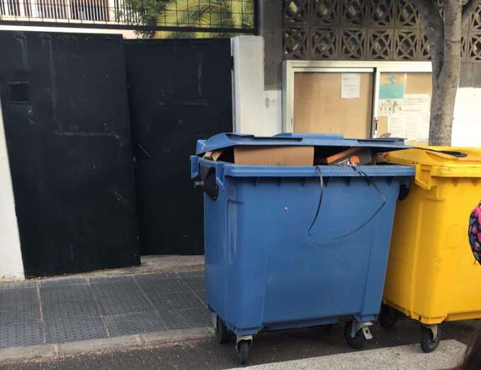Imagen de los contenedores de basura (Foto TA)